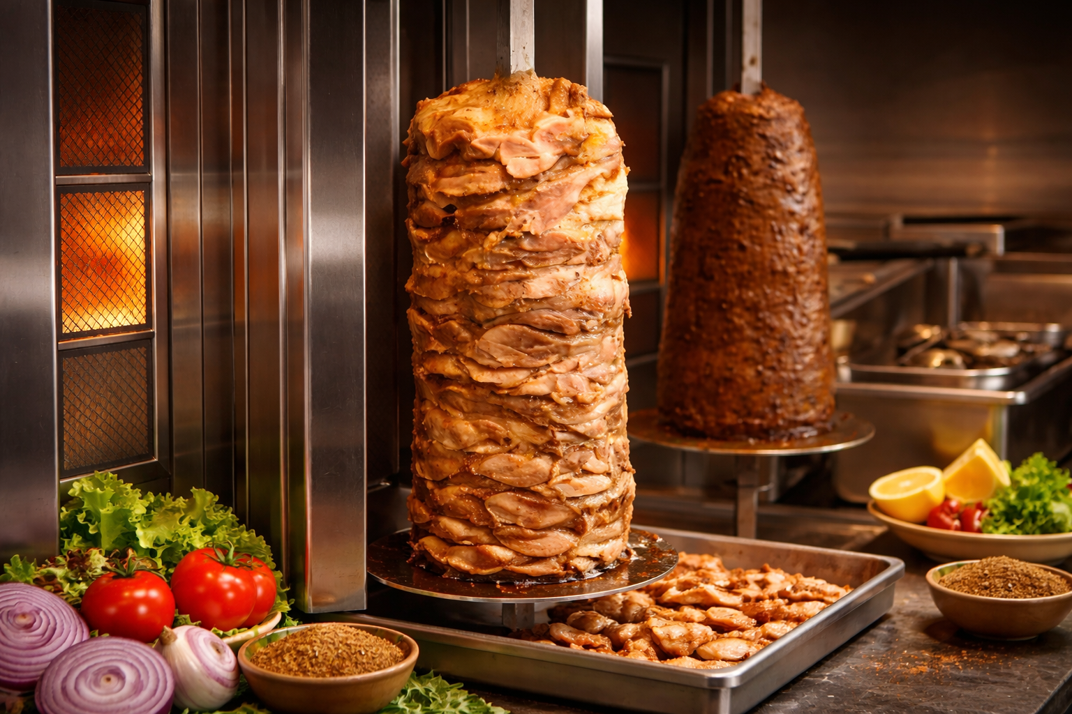 Chef Preparing Kebabs at The Kebab House